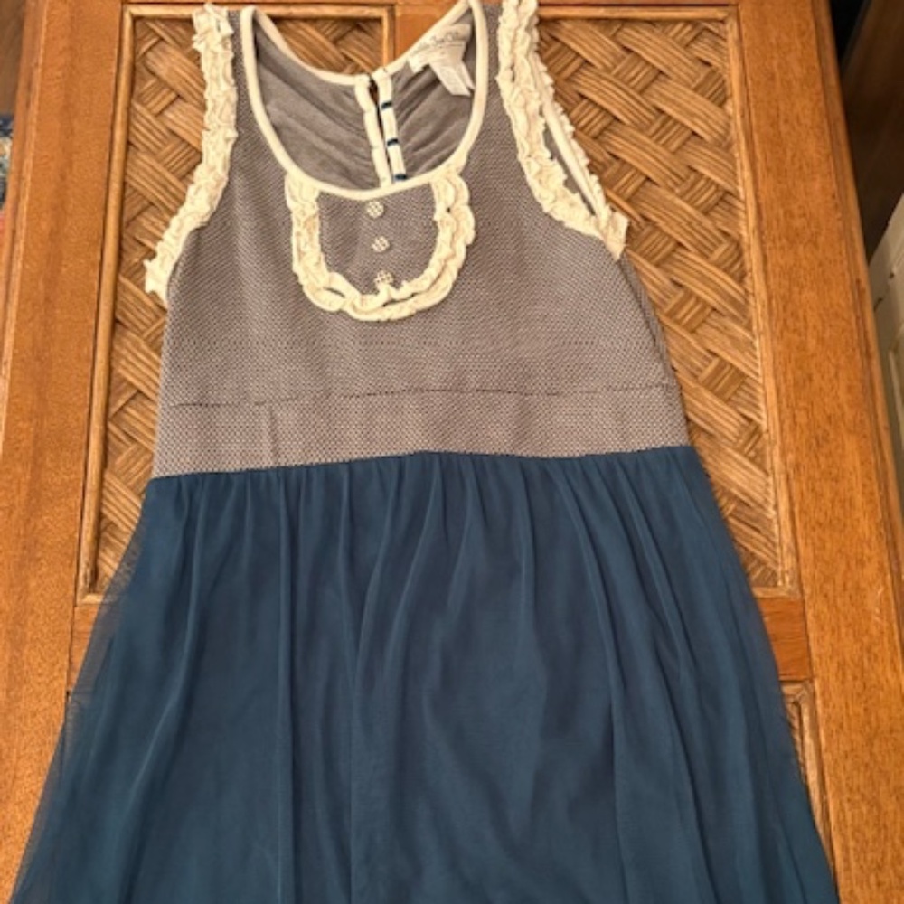 Matilda Jane Good Hart Under The Stars Cher Dress Size XS Blue A Line Sleeveless